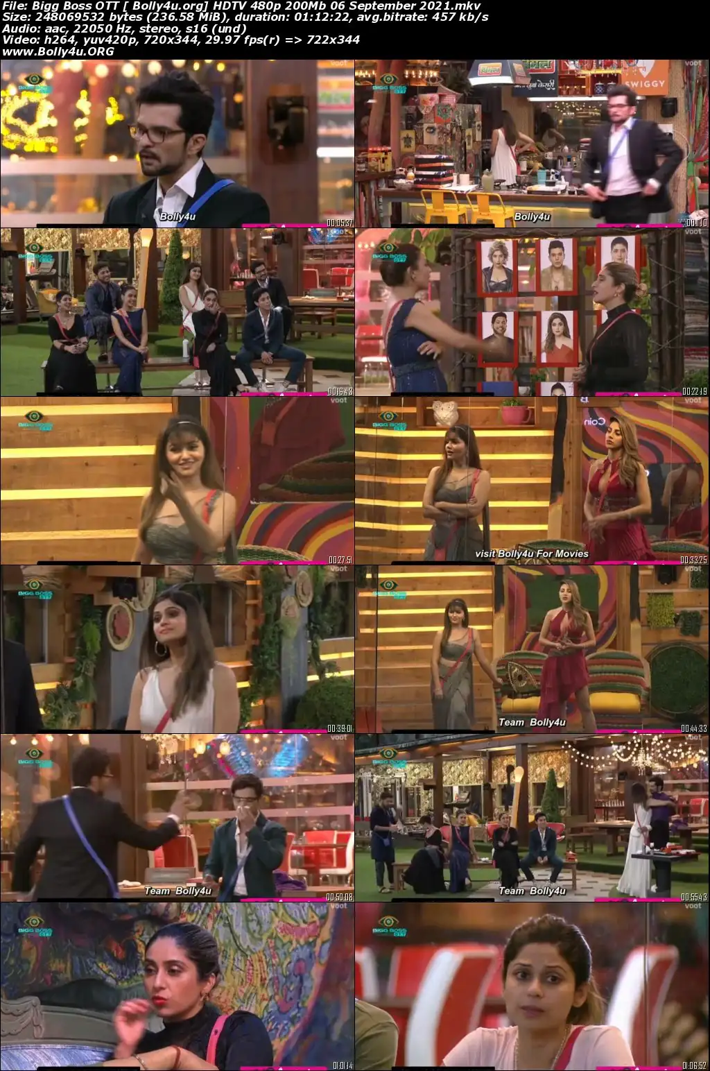 Bigg Boss OTT HDTV 480p 200Mb 06 September 2021 Download