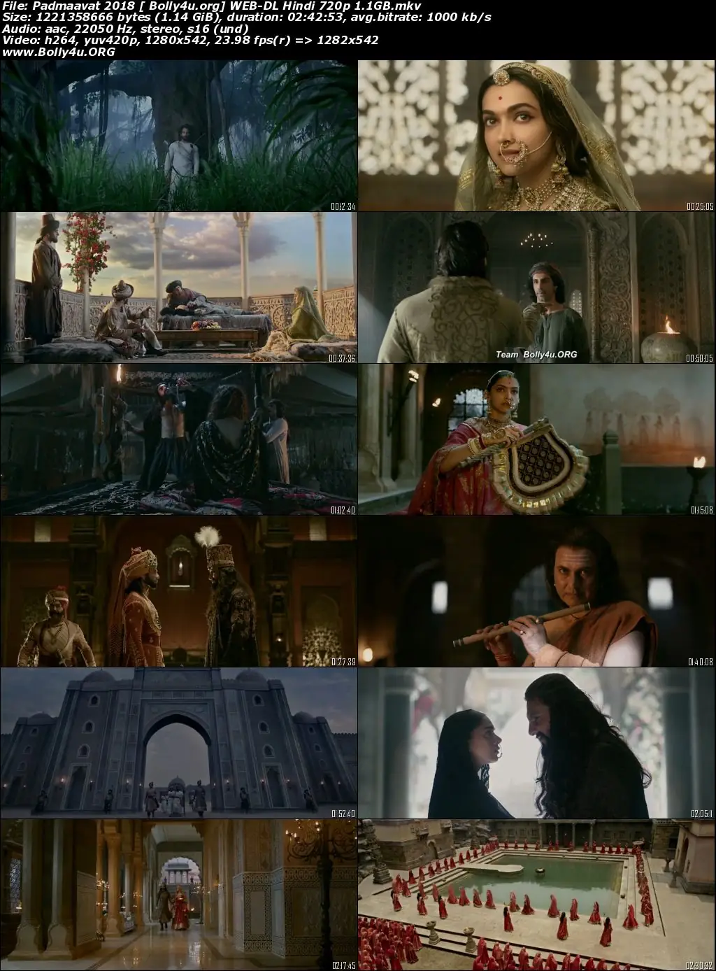 Padmaavat 2018 WEB-DL 500MB Hindi Movie Download 480p