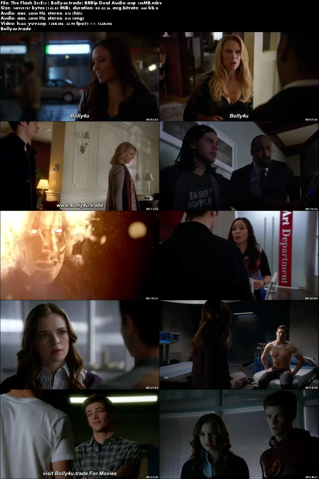 The Flash S01E13 BRRip 140MB Hindi Dual Audio 480p Download