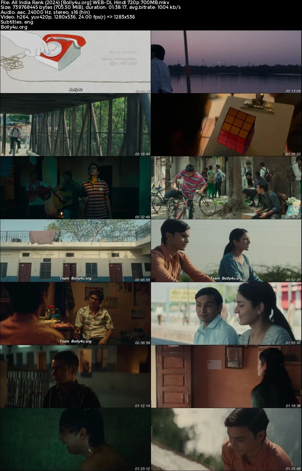 All India Rank 2024 WEB-DL Hindi Full Movie Download 1080p  720p  480p