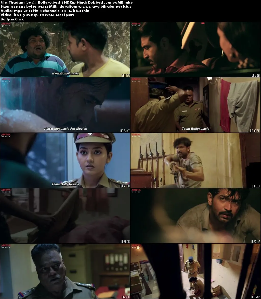 Thadam 2019 HDRip 900MB Hindi Dubbed 720p Download