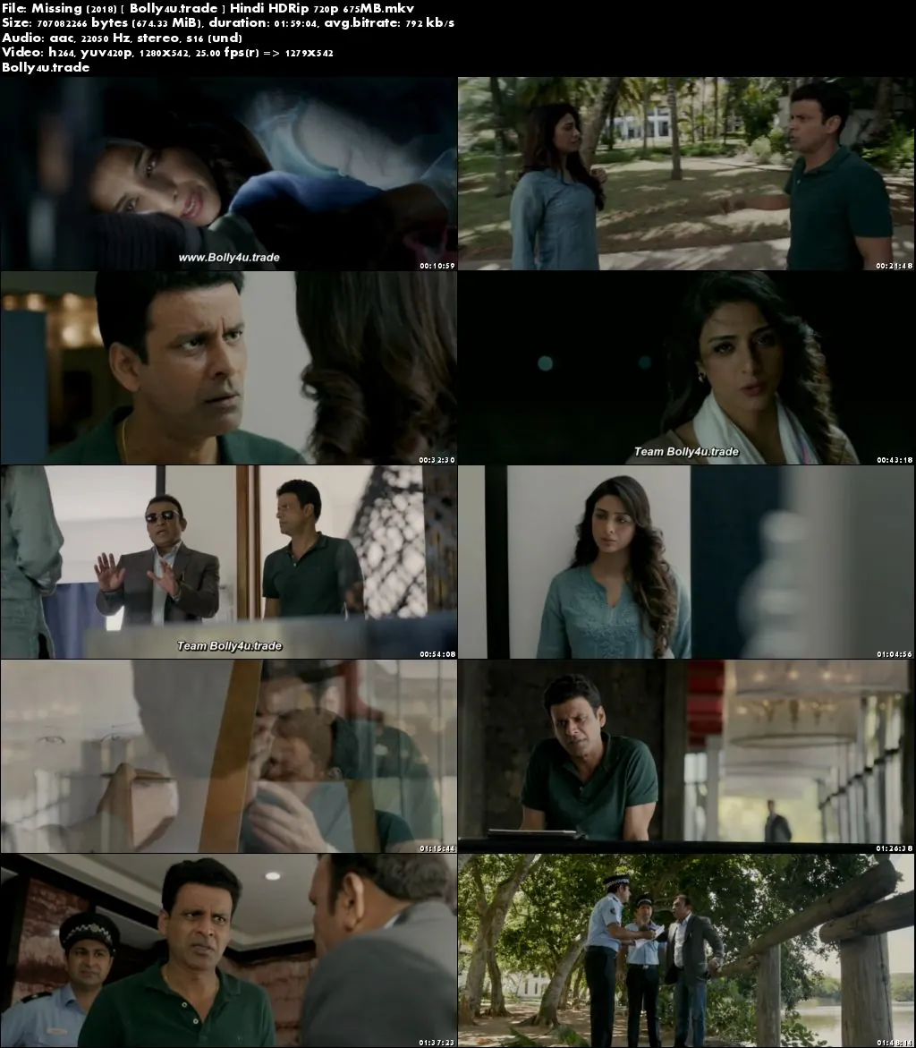 Missing 2018 HDRip 700MB Full Hindi Movie Download 720p