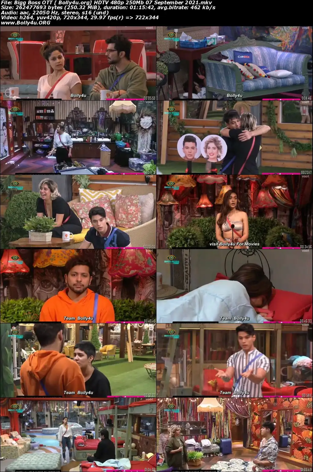Bigg Boss OTT HDTV 480p 250Mb 07 September 2021 Download