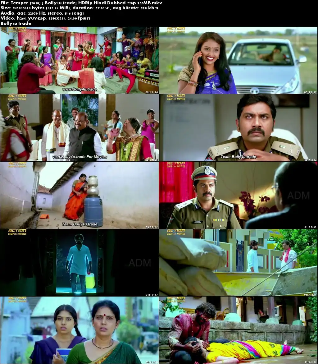 Temper 2018 HDRip 350MB Hindi Dubbed 480p Download
