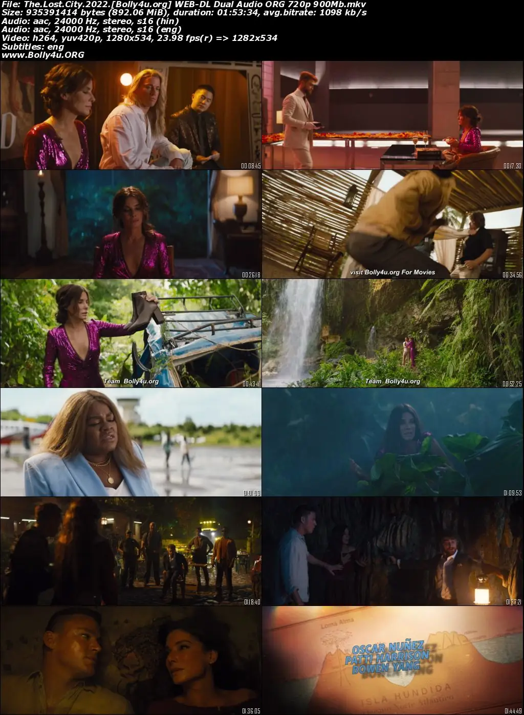 The Lost City 2022 WEB-DL Hindi Dual Audio ORG Full Movie Download 1080p  720p  480p