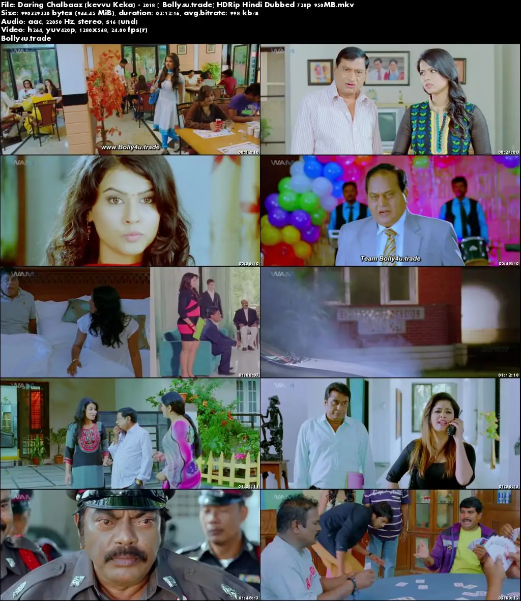 Daring Chalbaaz 2018 HDRip 350Mb Full Hindi Dubbed Movie Download 480p