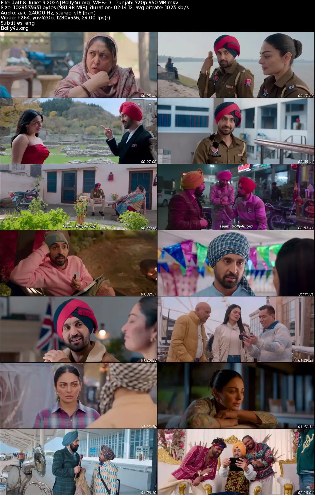 Jatt And Juliet 3 2024 WEB-DL Punjabi Full Movie Download 1080p  720p  480p