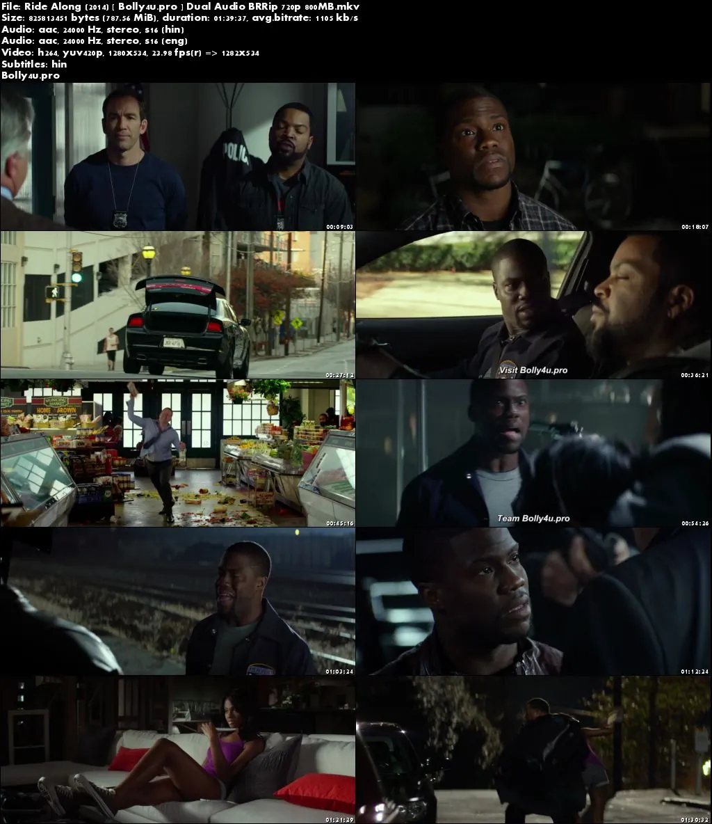 Ride Along 2014 BRRip 350MB Hindi Dual Audio ORG 480p Download