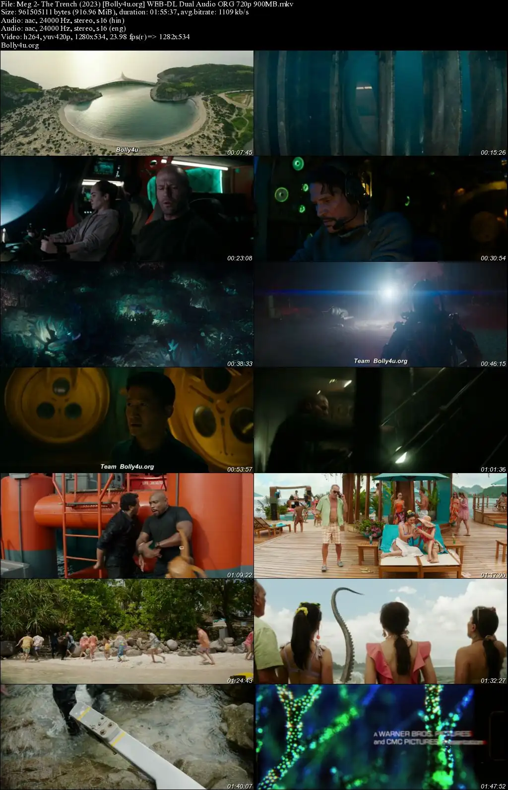 Meg 2 The Trench 2023 WEB-DL Hindi Dual Audio ORG Full Movie Download 1080p  720p  480p