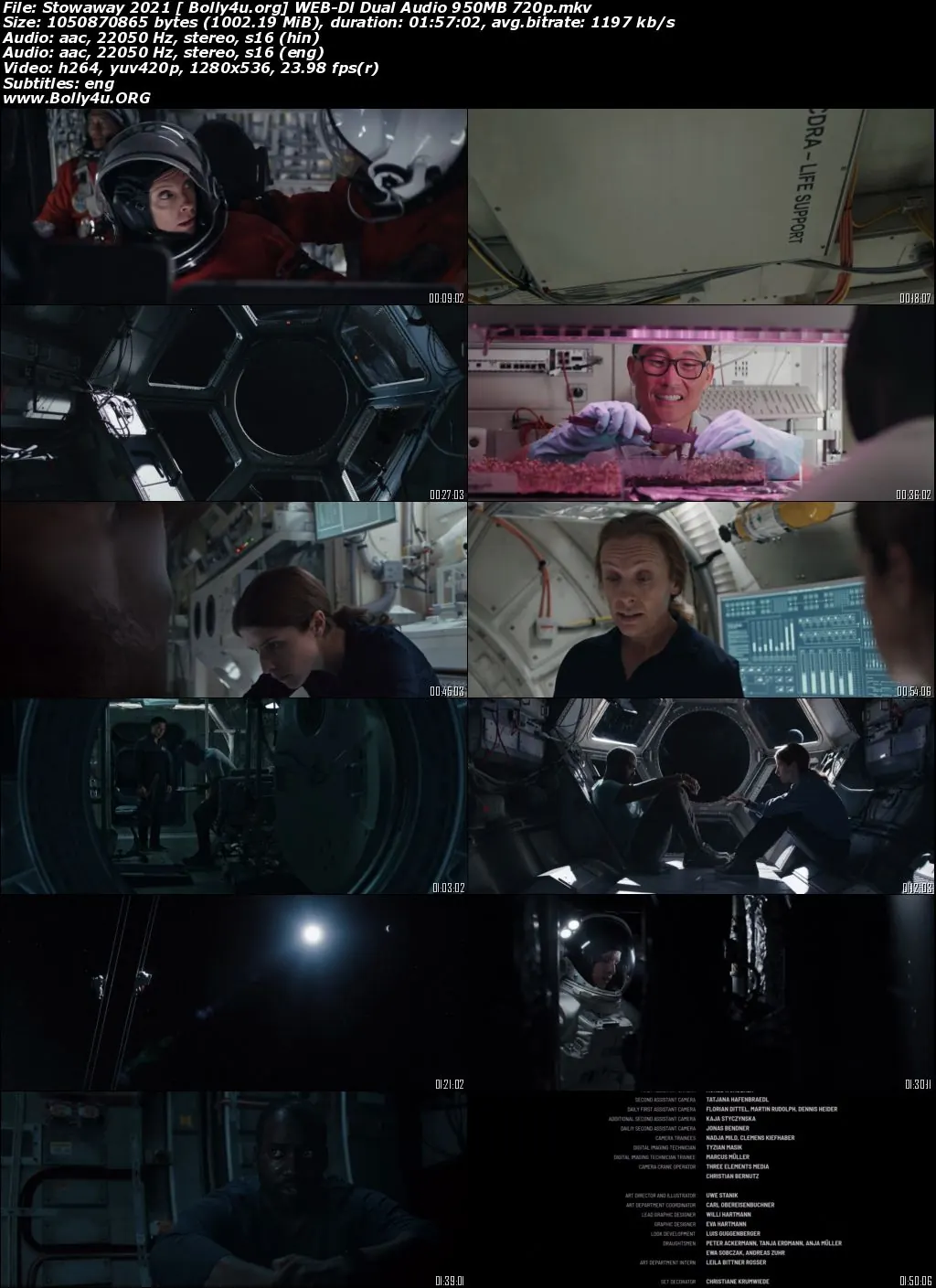 Stowaway 2021 WEB-DL 400MB Hindi Dual Audio 480p Download