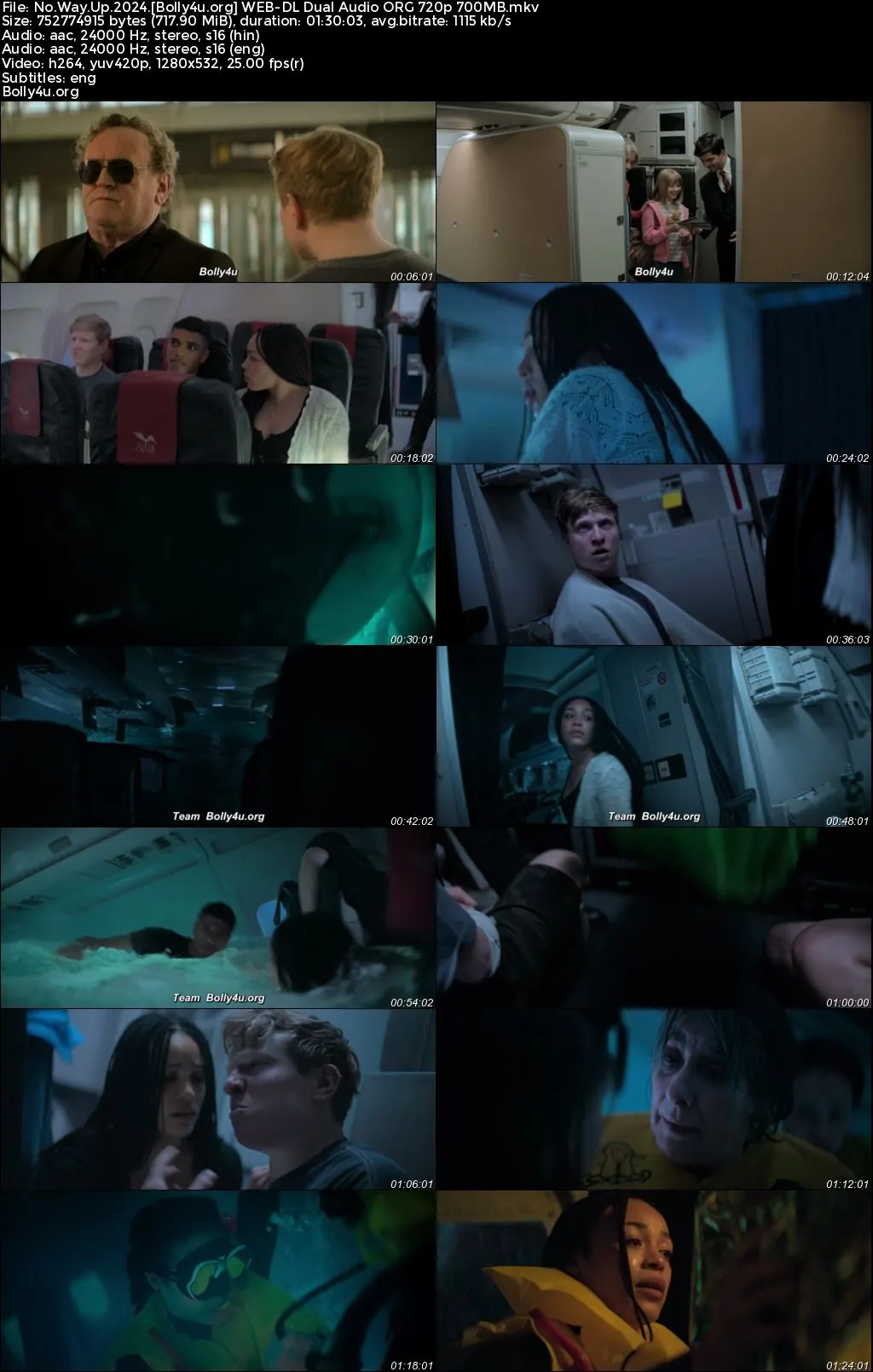 No Way Up 2024 WEB-DL Hindi Dual Audio ORG Full Movie Download 1080p  720p  480p