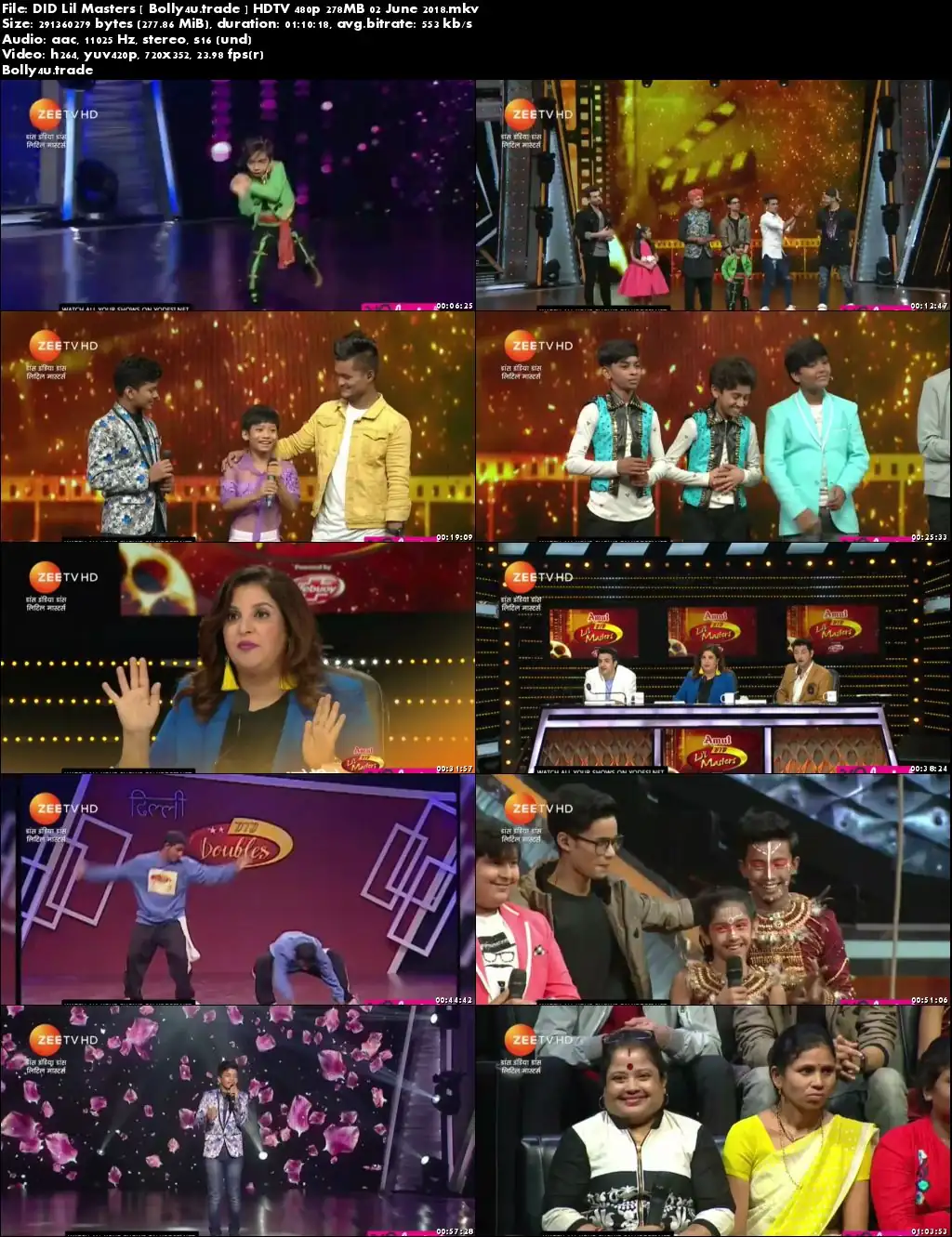 DID Lil Masters HDTV 480p 280MB 02 June 2018 Download