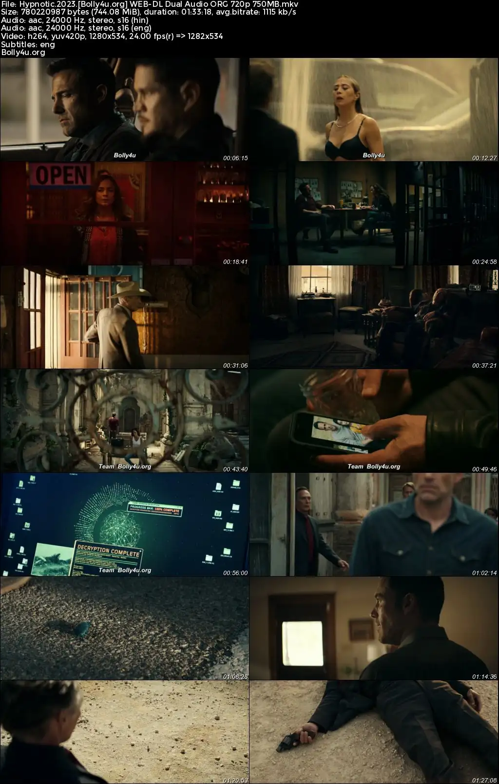 Hypnotic 2023 WEB-DL Hindi Dual Audio ORG Full Movie Download 1080p  720p  480p