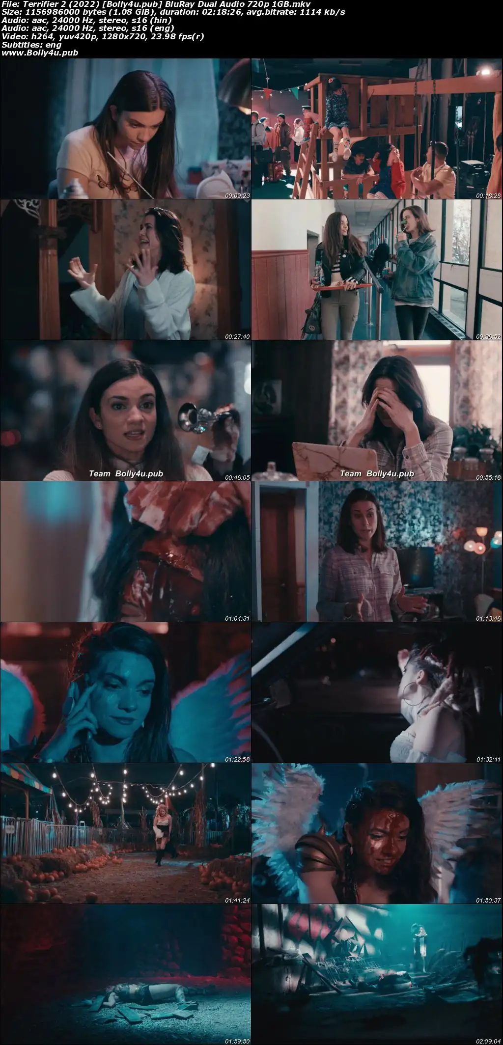 Terrifier 2 2022 WEB-DL Hindi Dual Audio ORG Full Movie Download 1080p  720p  480p