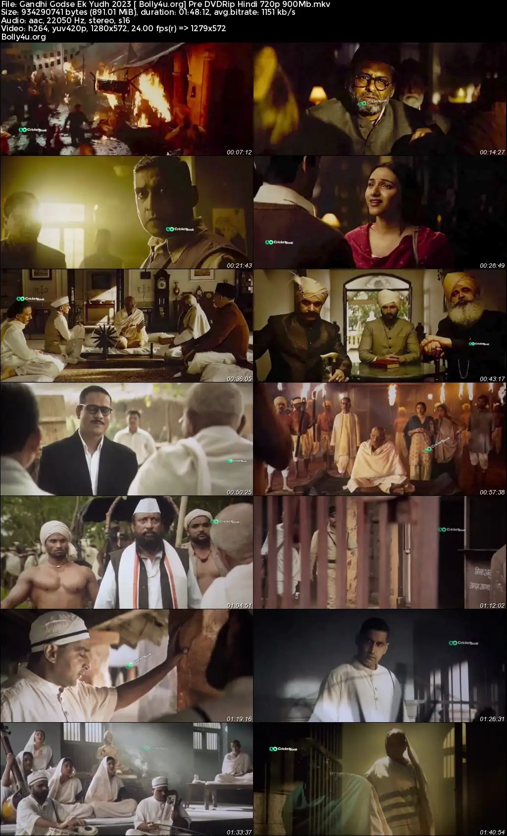 Gandhi Godse Ek Yudh 2023 Pre DVDRip Hindi Full Movie Download 720p  480p
