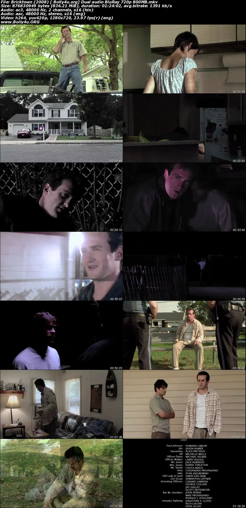 Bricktown 2008 BluRay 800Mb Hindi Dual Audio 720p Download