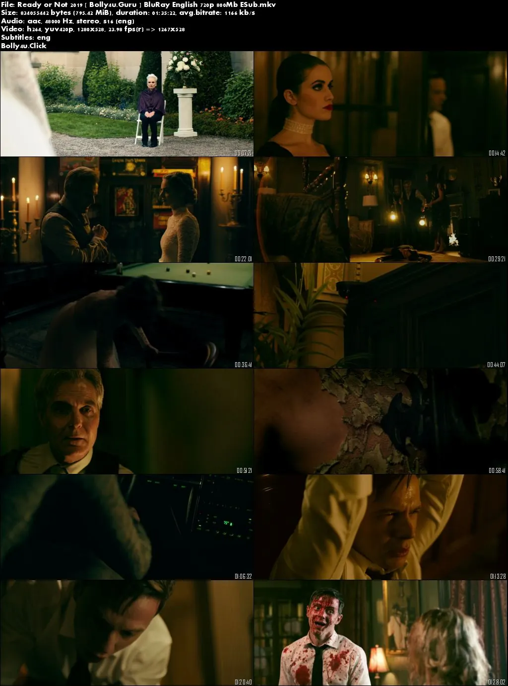Ready or Not 2019 BluRay 300MB English 480p ESub Download