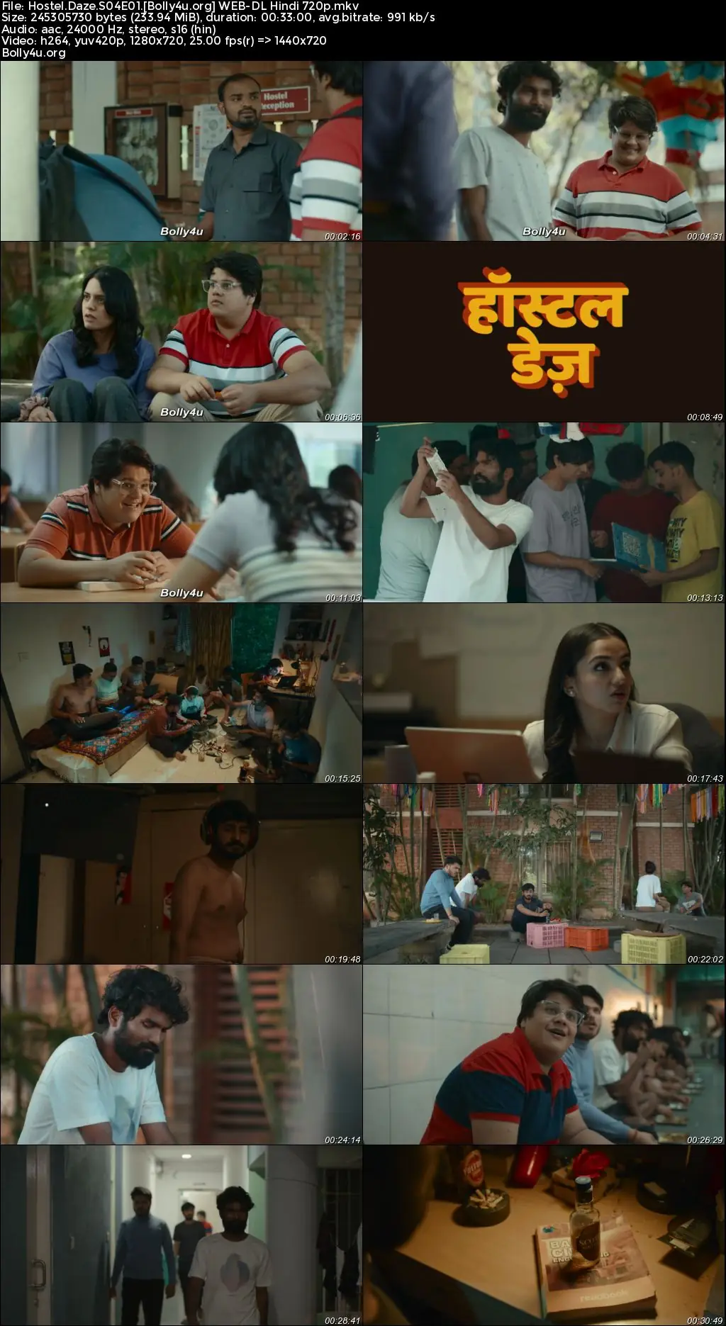 Hostel Daze 2023 WEB-DL Hindi S04 Complete Download 720p  480p