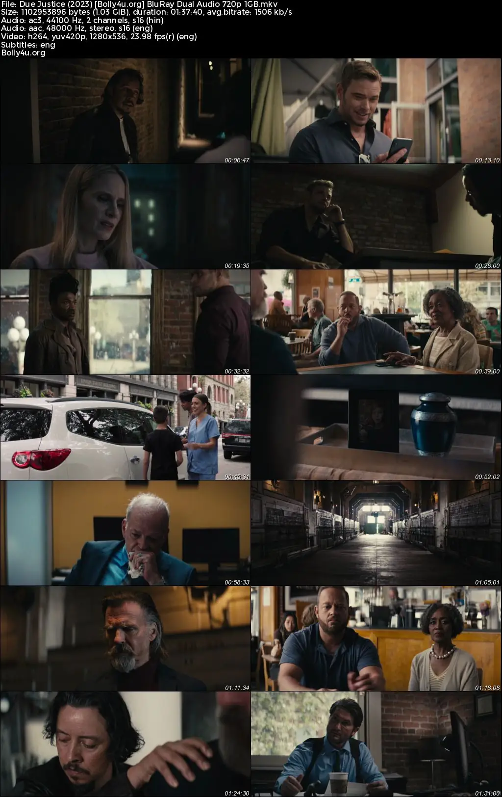Due Justice 2023 BluRay Hindi Dual Audio Full Movie Download 720p  480p