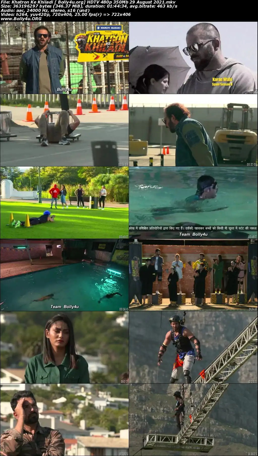 Khatron Ke Khiladi HDTV 480p 350Mb 29 August 2021 Download