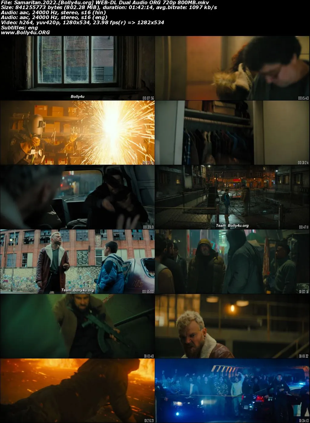 Samaritan 2022 WEB-DL Hindi Dual Audio ORG Full Movie Download 1080p  720p  480p