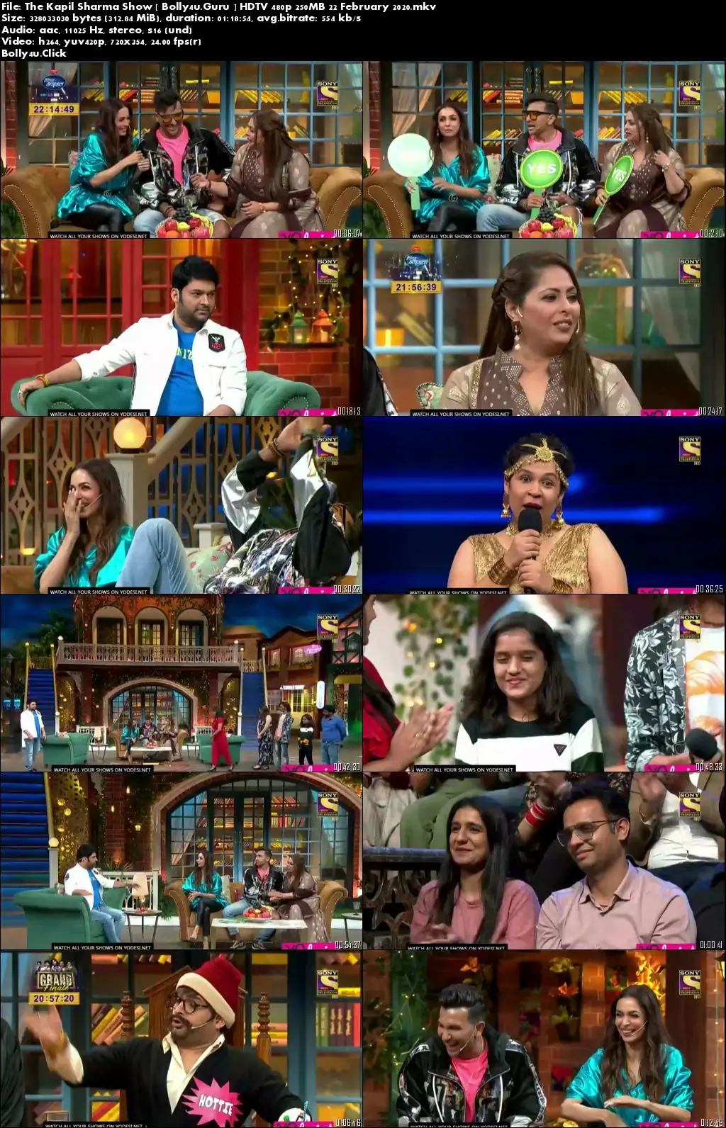 The Kapil Sharma Show HDTV 480p 250MB 22 February 2020 Download