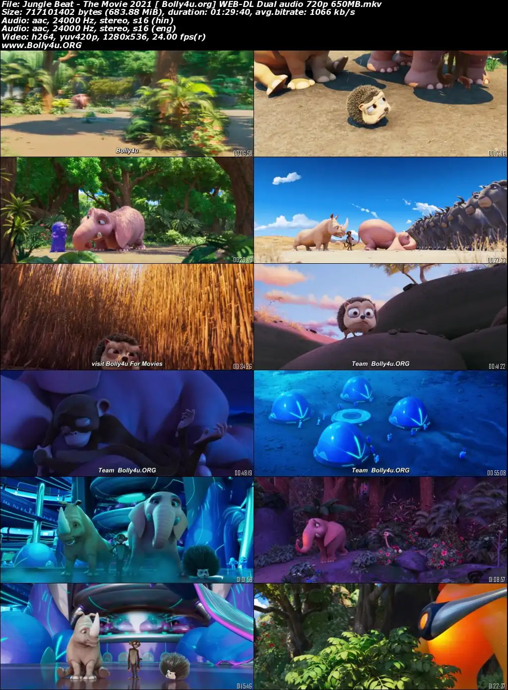 Jungle Beat The Movie 2021 WEB-DL 650MB Hindi Dual Audio 720p Download