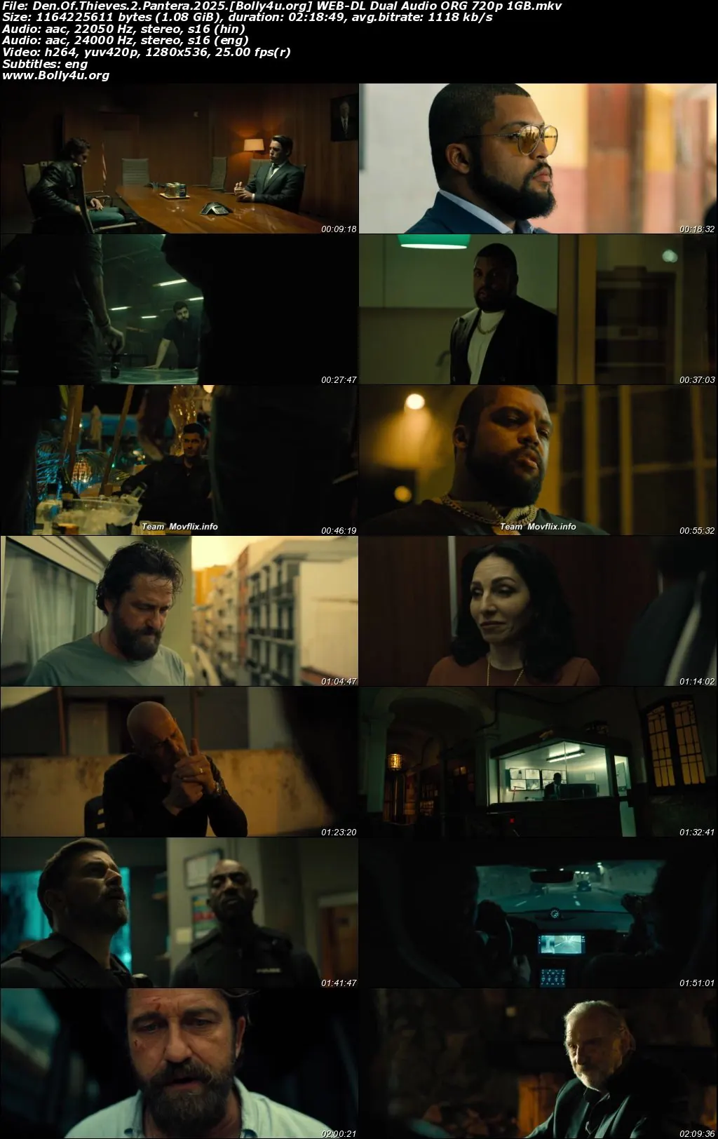 Den Of Thieves 2 Pantera 2025 WEB-DL Hindi Dual Audio ORG Full Movie Download 1080p  720p  480p