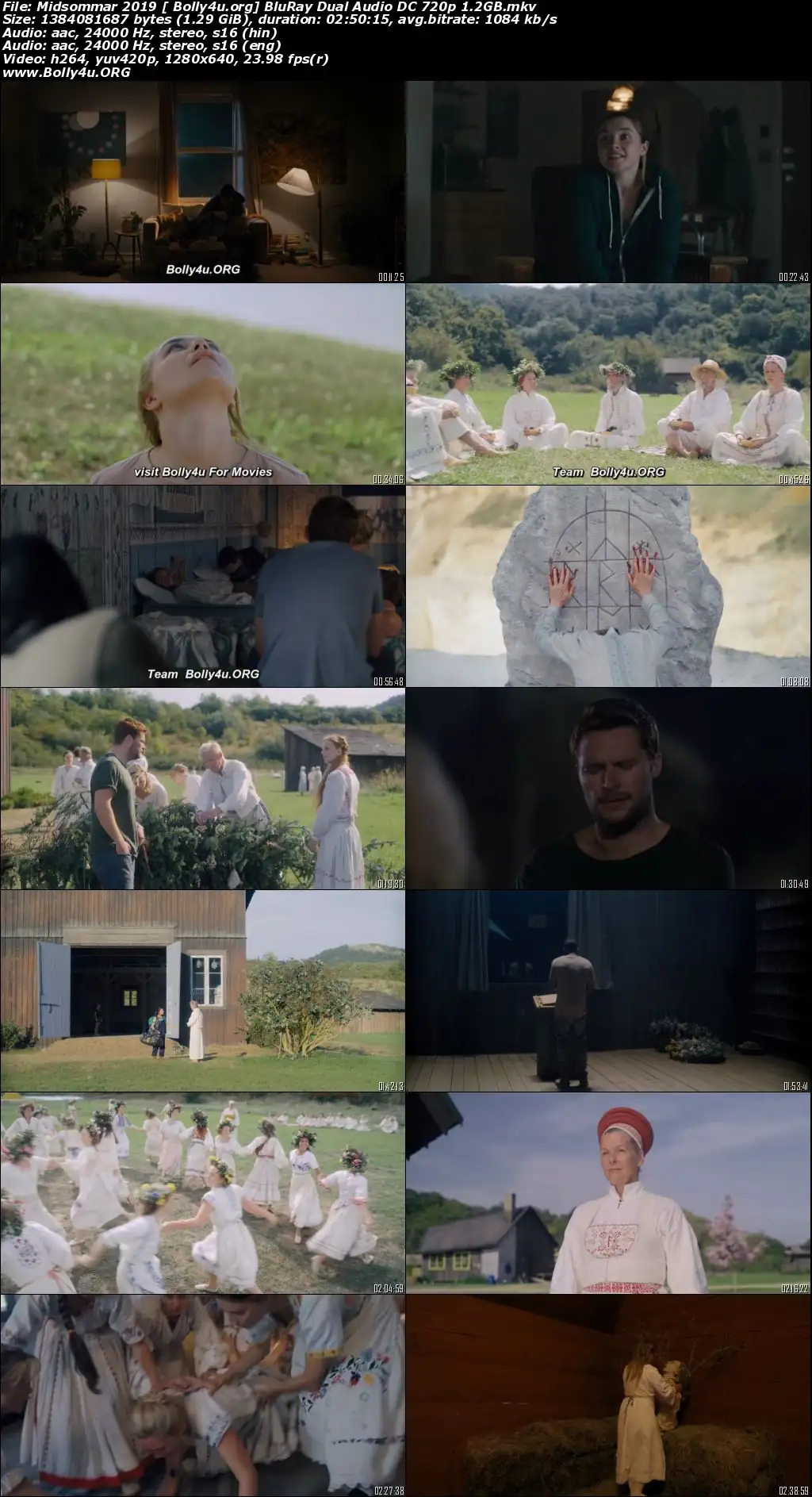 Midsommar 2019 BluRay 1.2Gb Hindi Dual Audio DC 720p Download
