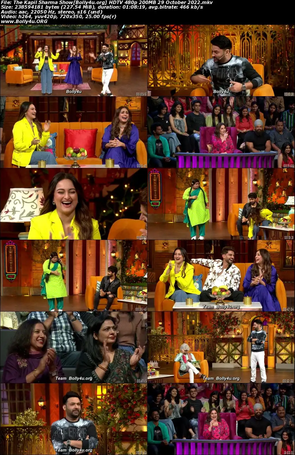 The Kapil Sharma Show HDTV 480p 200MB 29 October 2022 Download