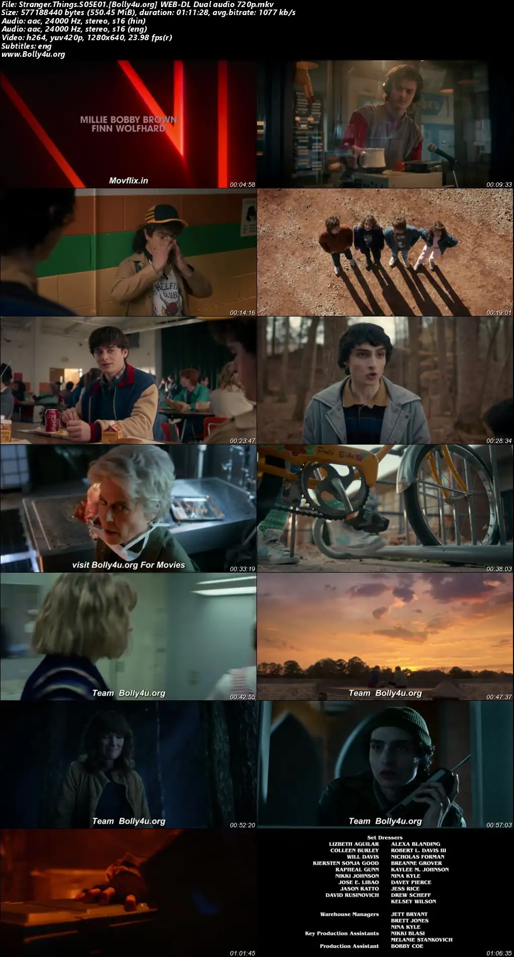 Stranger Things 2025 WEB-DL Hindi Dual Audio ORG S05 Part 01 Complete Download 720p  480p