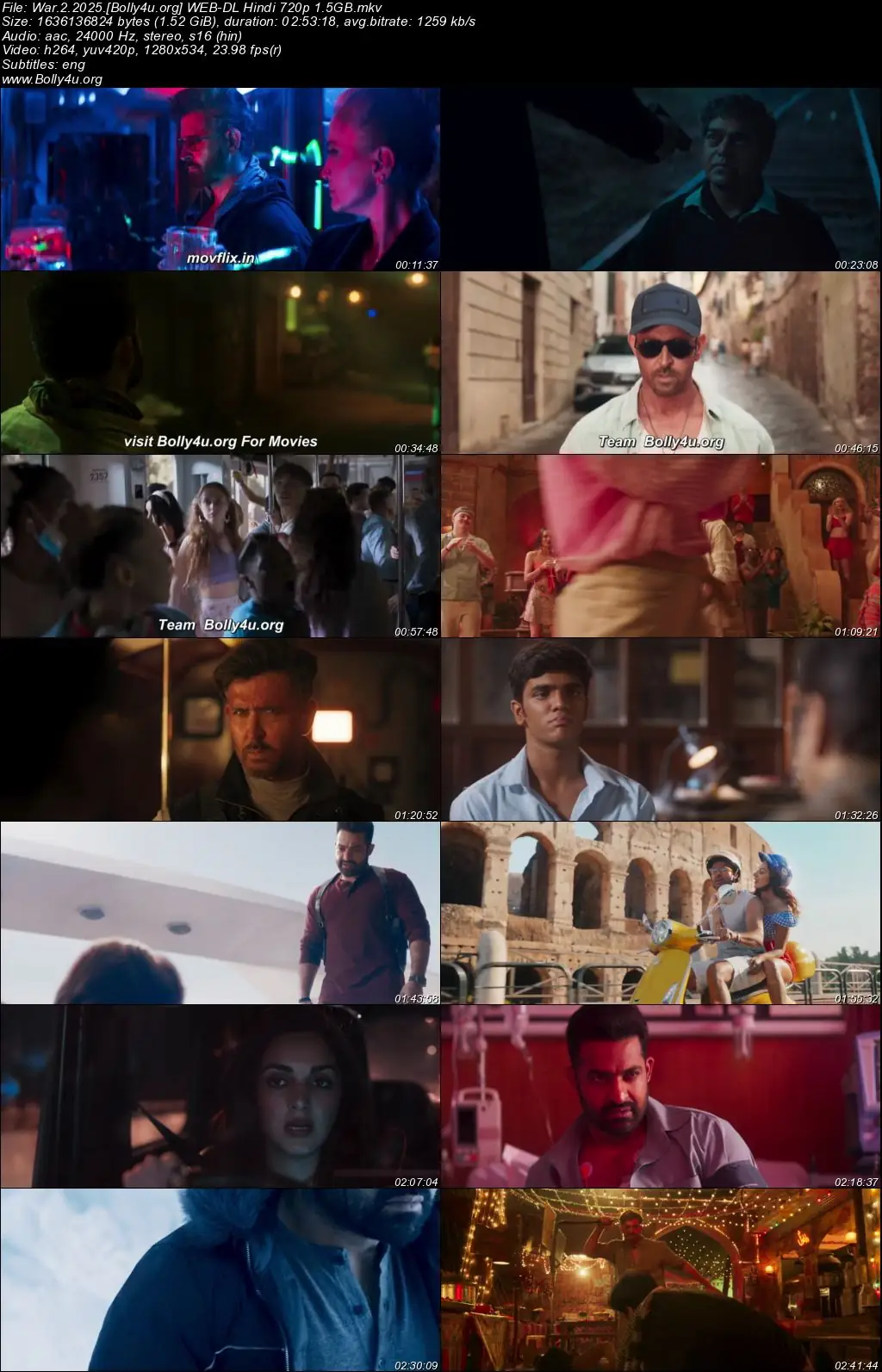 War 2 2025 WEB-DL Hindi Full Movie Download 1080p  720p  480p