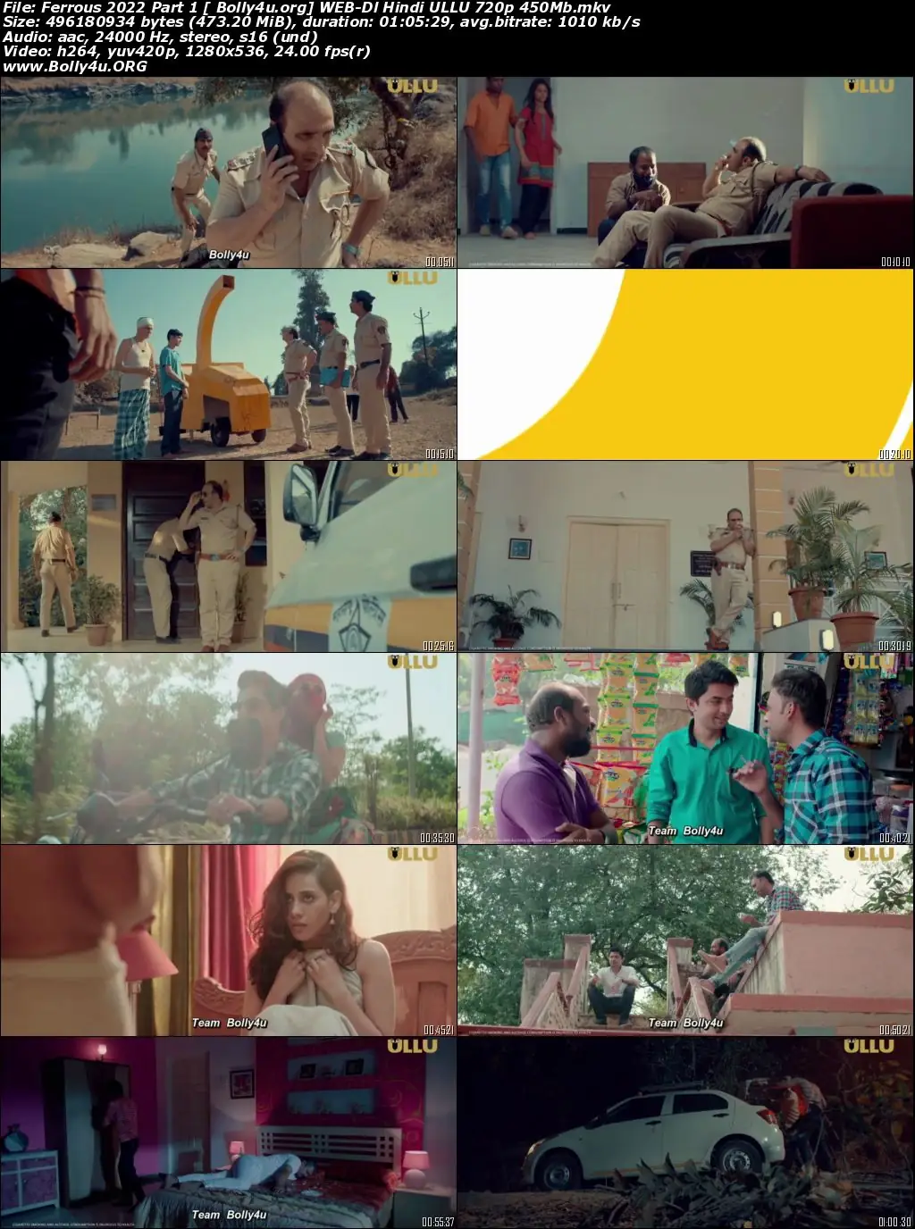 Ferrous 2022 WEB-DL 450Mb Hindi Part 01 ULLU 720p Download