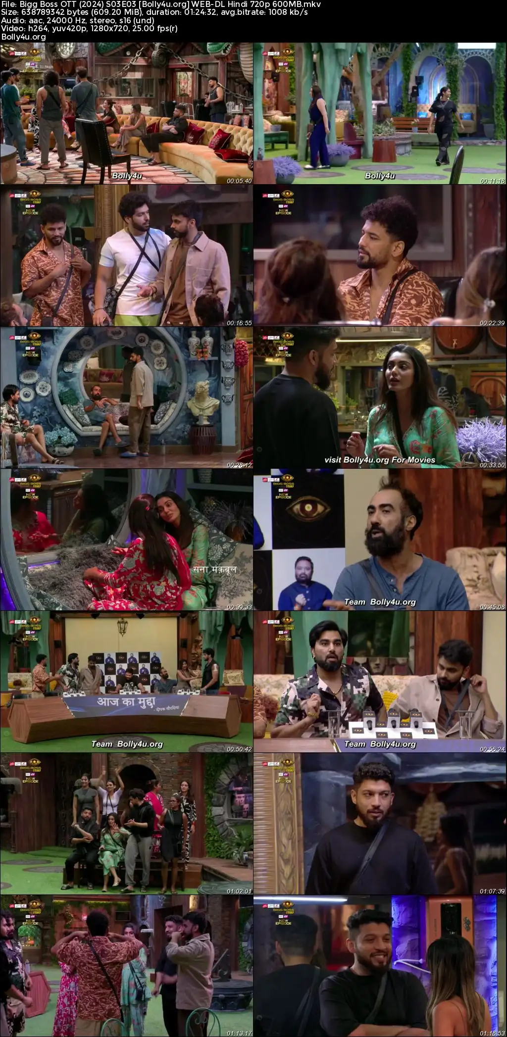 Bigg Boss OTT 2024 WEB-DL Hindi S03E03 720p 480p Download