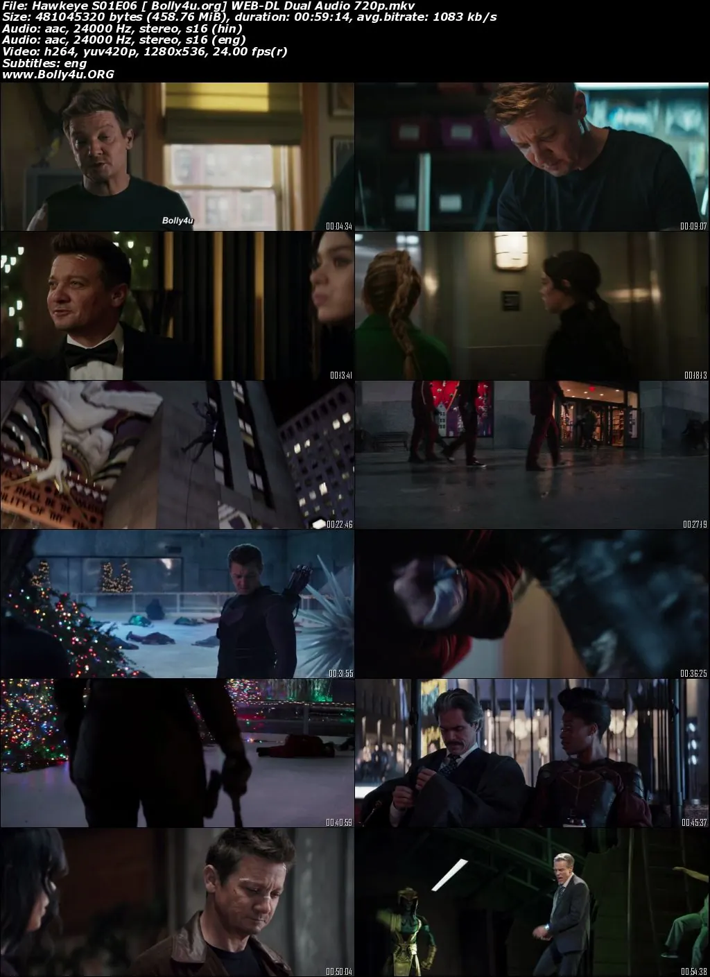 Hawkeye 2021 WEB-DL Hindi Dual Audio S01 Download 720p
