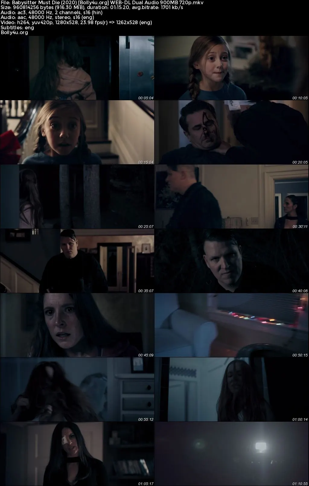 Babysitter Must Die 2020 WEB-DL Hindi Dual Audio Full Movie Download 720p  480p