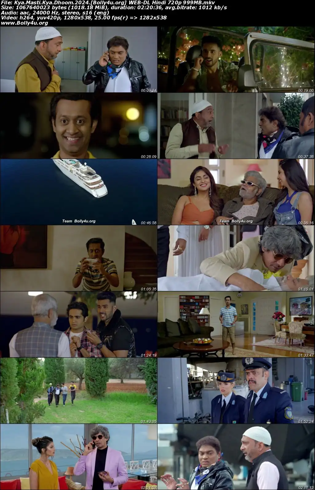 Kya Masti Kya Dhoom 2024 WEB-DL Hindi Full Movie Download 1080p  720p  480p