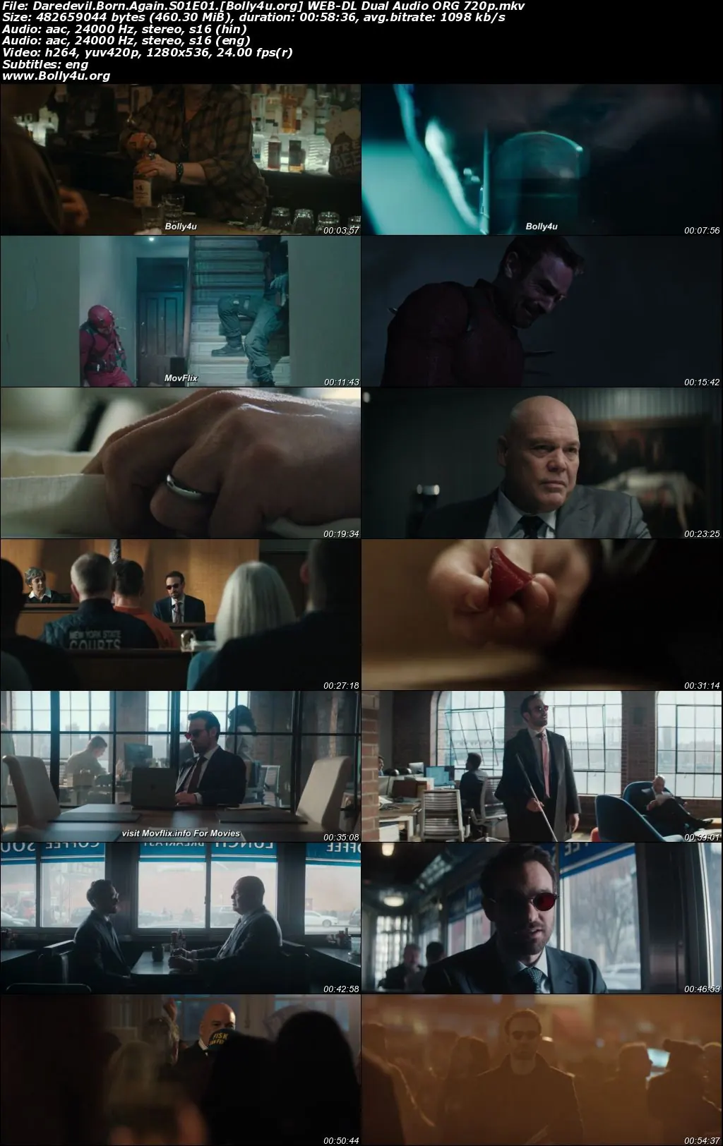 Daredevil Born Again 2025 WEB-DL Hindi Dual Audio ORG S01 Complete Download 720p  480p