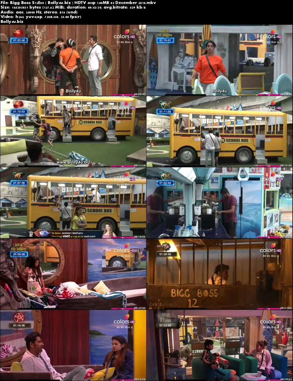 Bigg Boss S12E80 HDTV 480p 140MB 05 December 2018 Download Bigg Boss S12E80 HDTV 480p 140MB 05 December 2018 Download