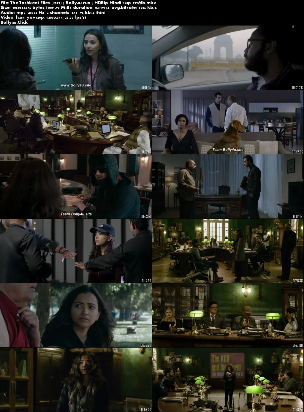 The Tashkent Files 2019 HDRip 999Mb Full Hindi Movie Download 720p