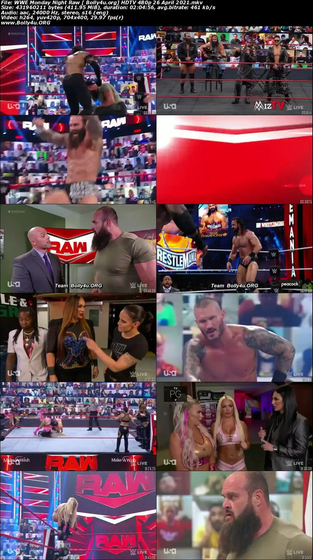 WWE Monday Night Raw HDTV 400MB 480p 26 April 2021 Download WWE Monday Night Raw HDTV 400MB 480p 26 April 2021 Download