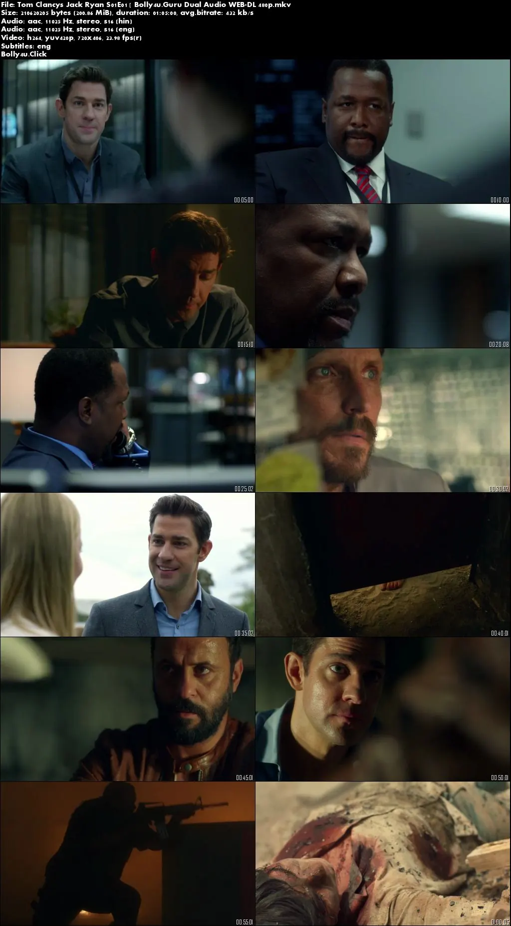 Tom Clancys Jack Ryan WEB-DL 1.1Gb Hindi Dual Audio S01 Complete Download 480p