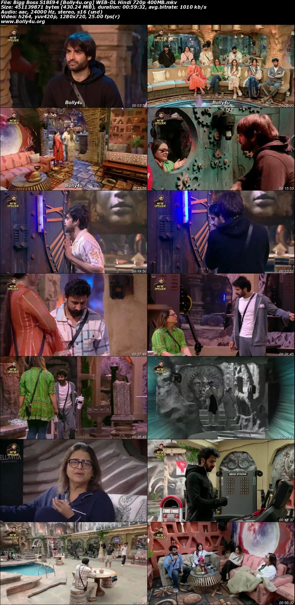 Bigg Boss 2024 WEB-DL Hindi S18E94 Download 720p  480p