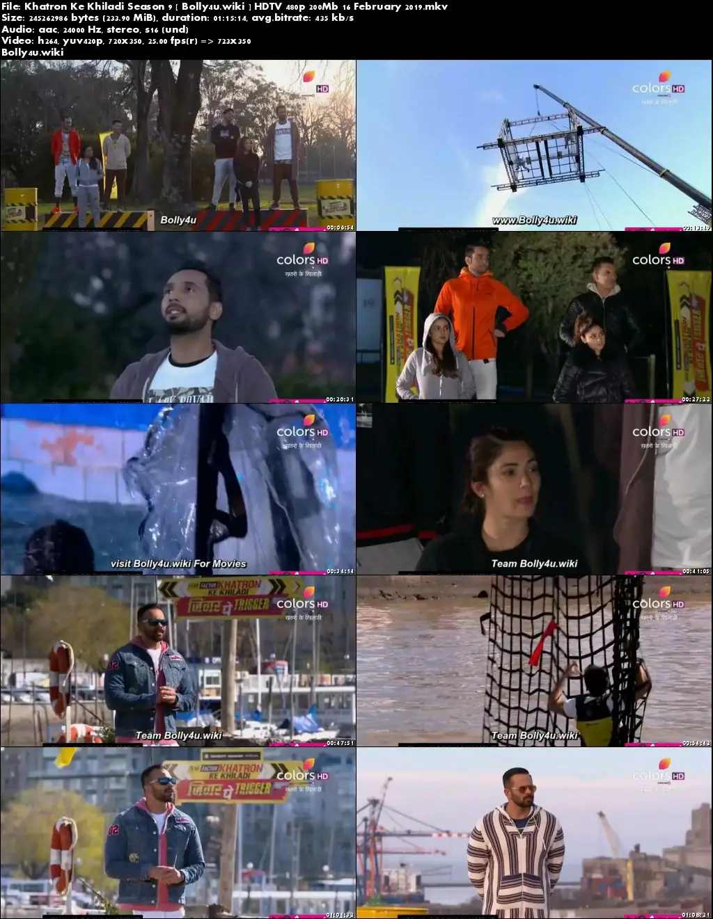 Khatron Ke Khiladi Season 9 HDTV 480p 200Mb 16 February 2019 Download
