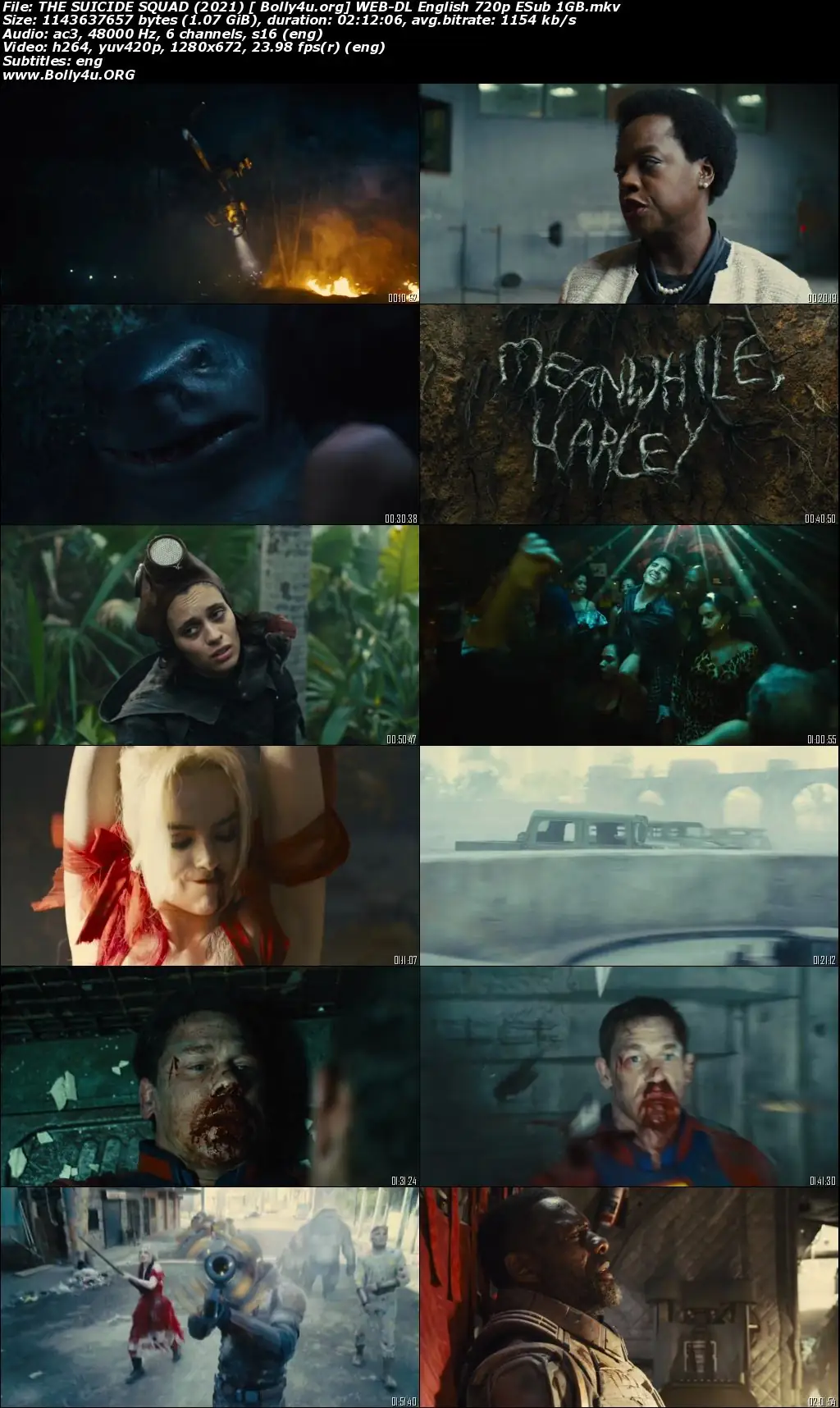 The Suicide Squad 2021 WEB-DL 1GB English 720p ESubs Download The Suicide Squad 2021 WEB-DL 1GB English 720p ESubs Download