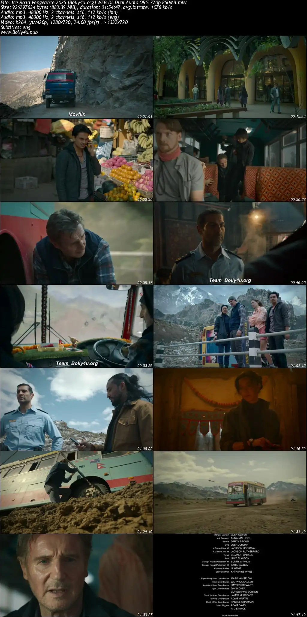 Ice Road Vengeance 2025 WEB-DL Hindi Dual Audio ORG Full Movie Download 1080p  720p  480p