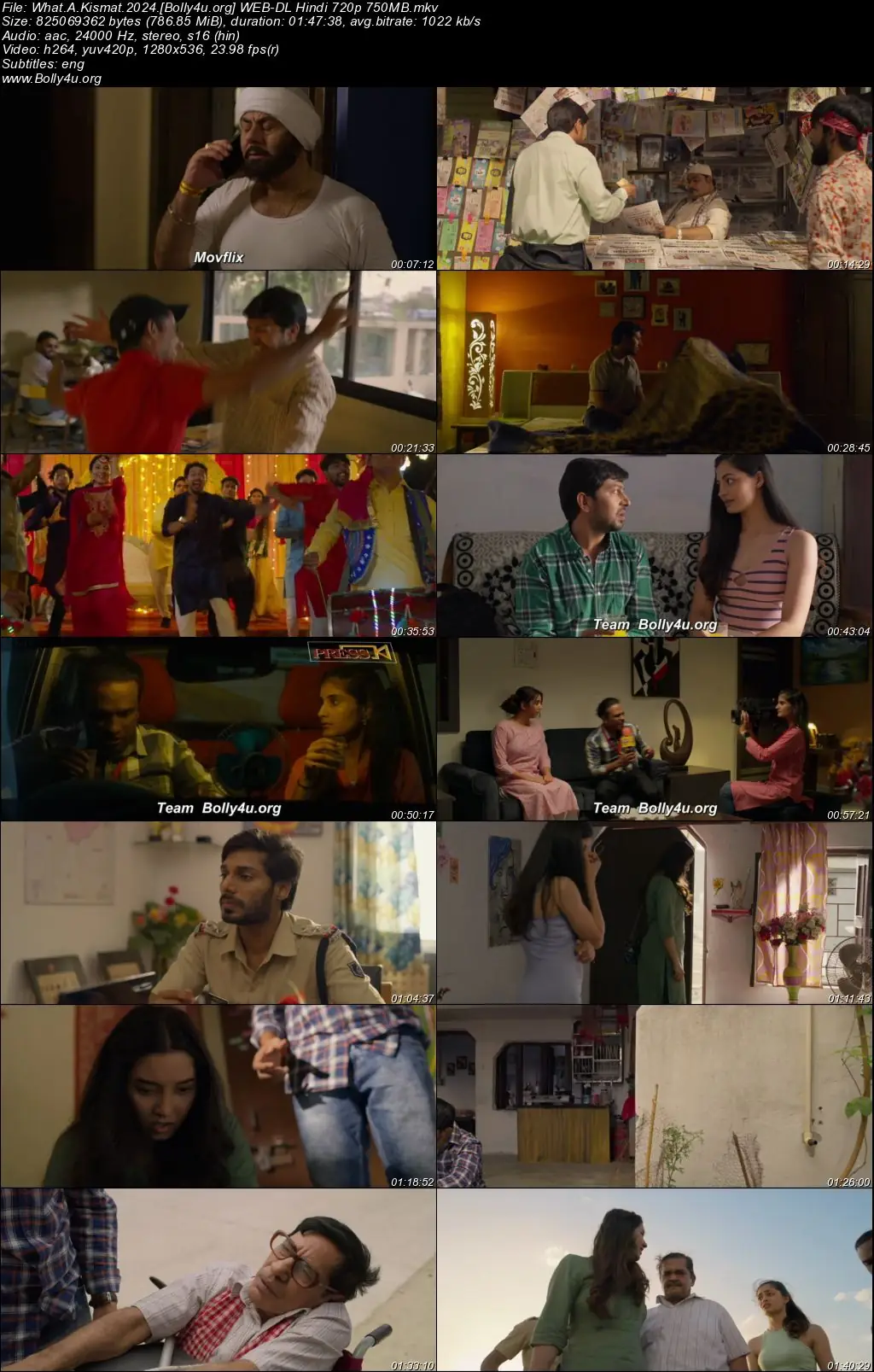 What A Kismat 2024 WEB-DL Hindi Full Movie Download 1080p  720p  480p