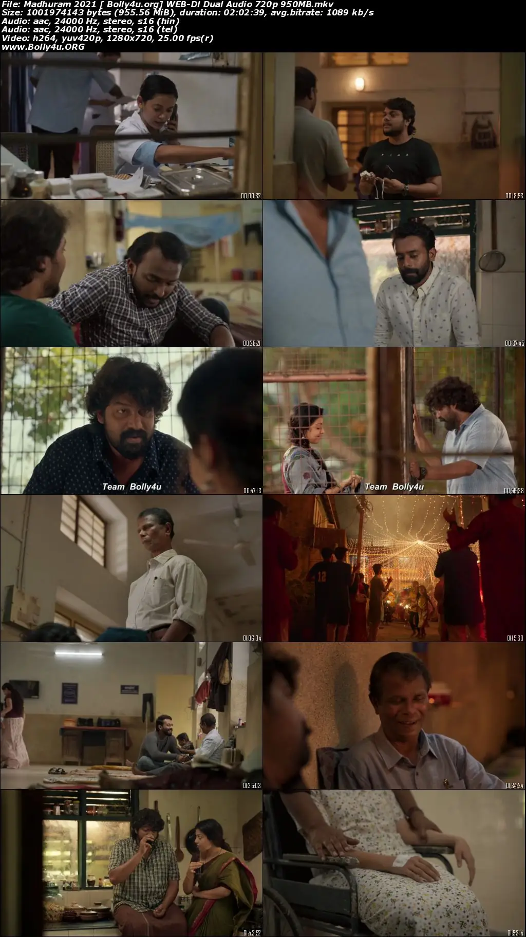 Madhuram 2021 WEB-DL 400MB Hindi Dual Audio 480p Download