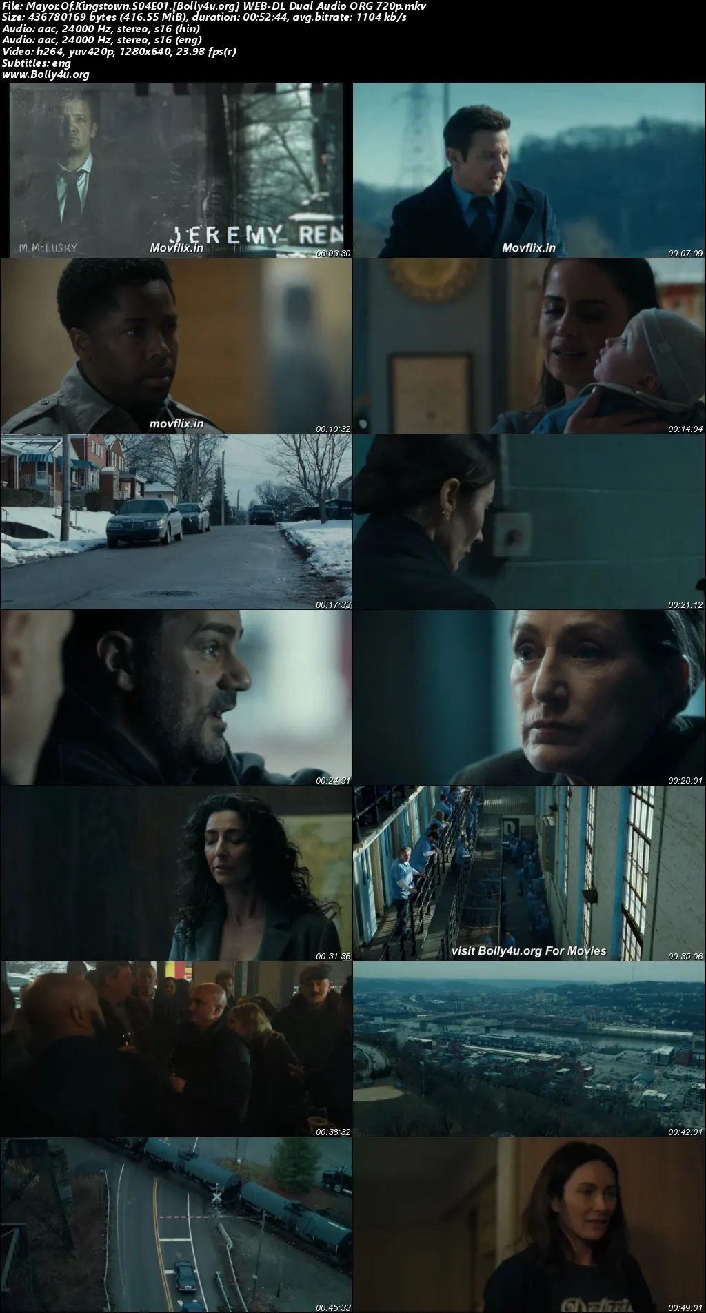 Mayor Of Kingstown 2025 WEB-DL Hindi Dual Audio ORG S04 Complete Download 720p