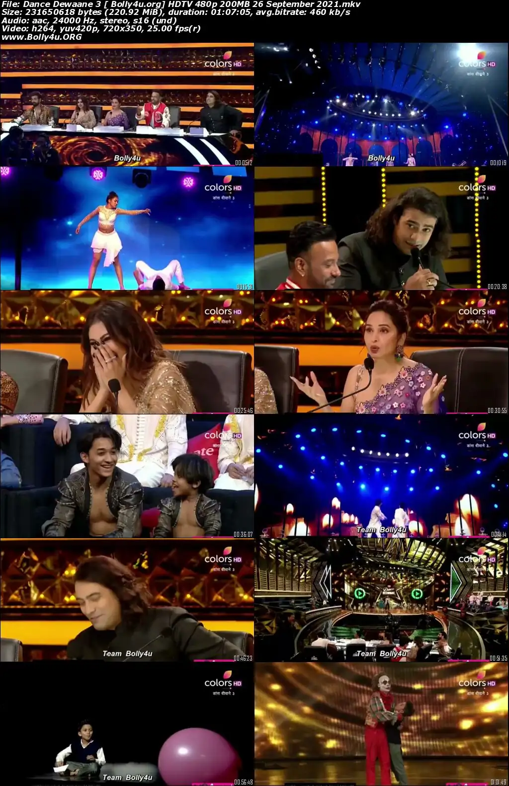 Dance Dewaane 3 HDTV 480p 200MB 26 September 2021 Download